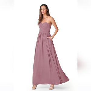 Azazie Jada dress, vintage mauve, brand new!